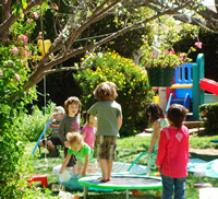 Teacher Bonnie - backyard